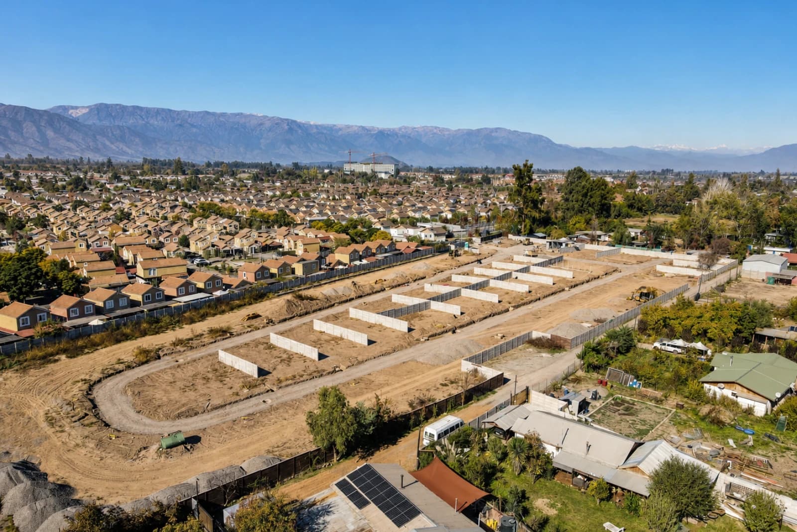 Avance de urbanización del proyecto